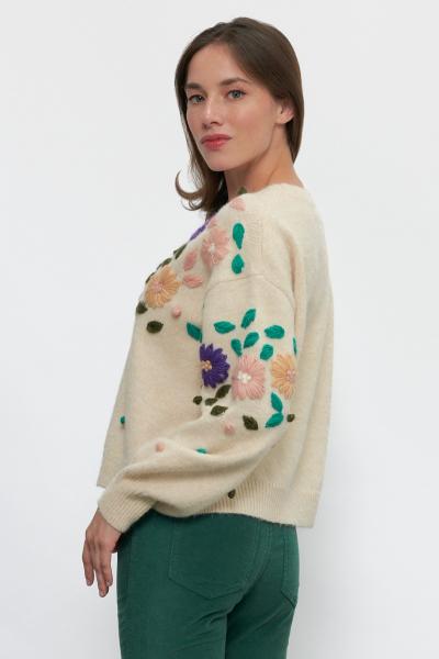 Folk Flower Sweater