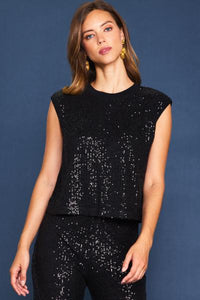 Sequin Nordani Sleeveless Top