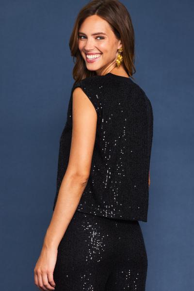 Sequin Nordani Sleeveless Top