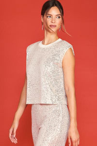 Sequin Nordani Sleeveless Top