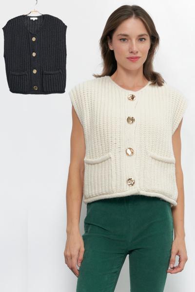 Margo Chunky Knit Vest