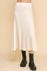 Flared Knit Skirt