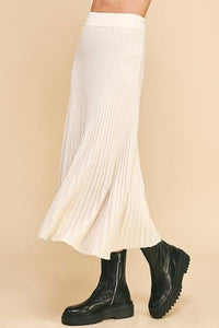 Flared Knit Skirt