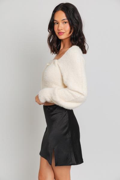 Ryonna Ribbon Fuzzy Sweater