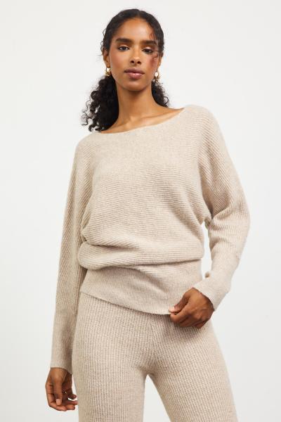 Windrose Off-Shoulder Sweater