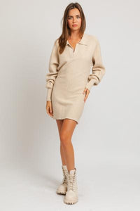 Collared Sweater Dress