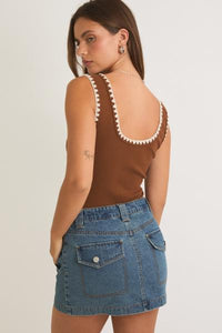 Crochet Hem Bodysuit