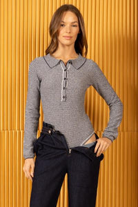 Polo Knit Bodysuit