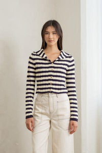 Sailer Collar Cardigan