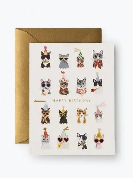 Cool Cats Birthday Boxed S/8