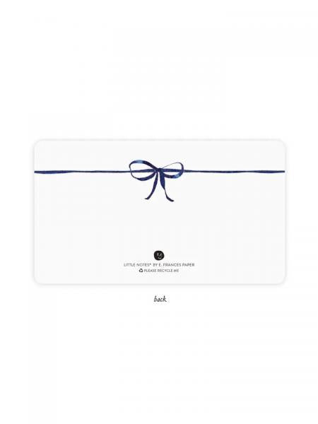 Navy Bow Little Notes