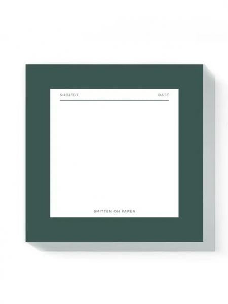 Green Square Chunky Notepad