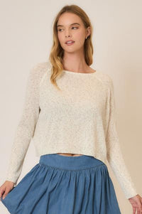 Light Knit Melange Sweater