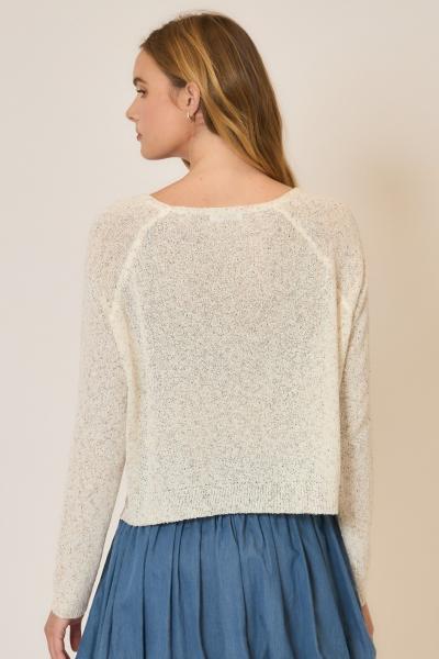 Light Knit Melange Sweater