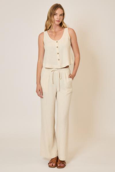 Tao Drawstring Linen Blend Pants