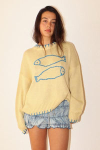 Fish Hem Stitch Sweater