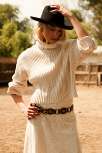 Chenille Turtleneck Sweater