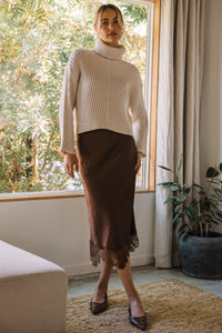 Chenille Turtleneck Sweater