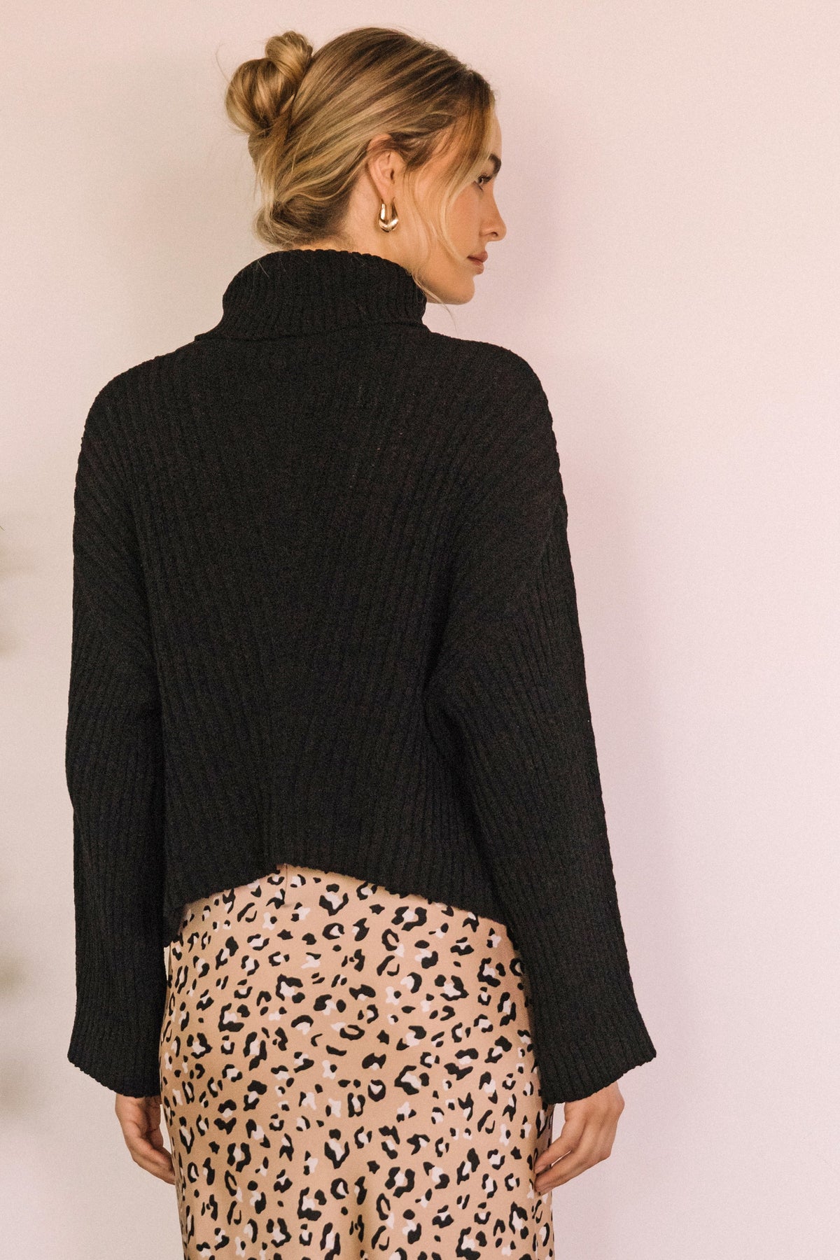 Chenille Turtleneck Sweater