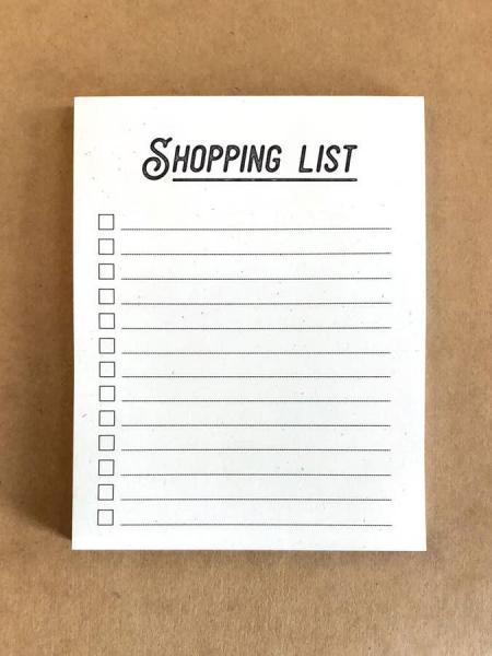 Shopping List Notepad