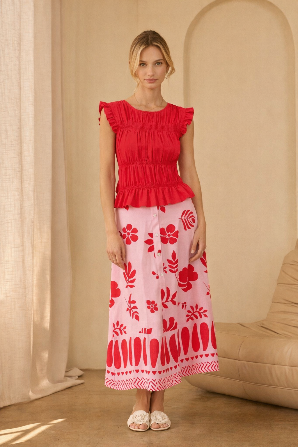 Sublime Button Skirt