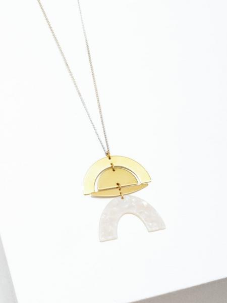 Half-Moon + Brass Necklace