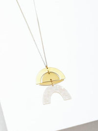 Half-Moon + Brass Necklace