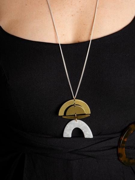Half-Moon + Brass Necklace