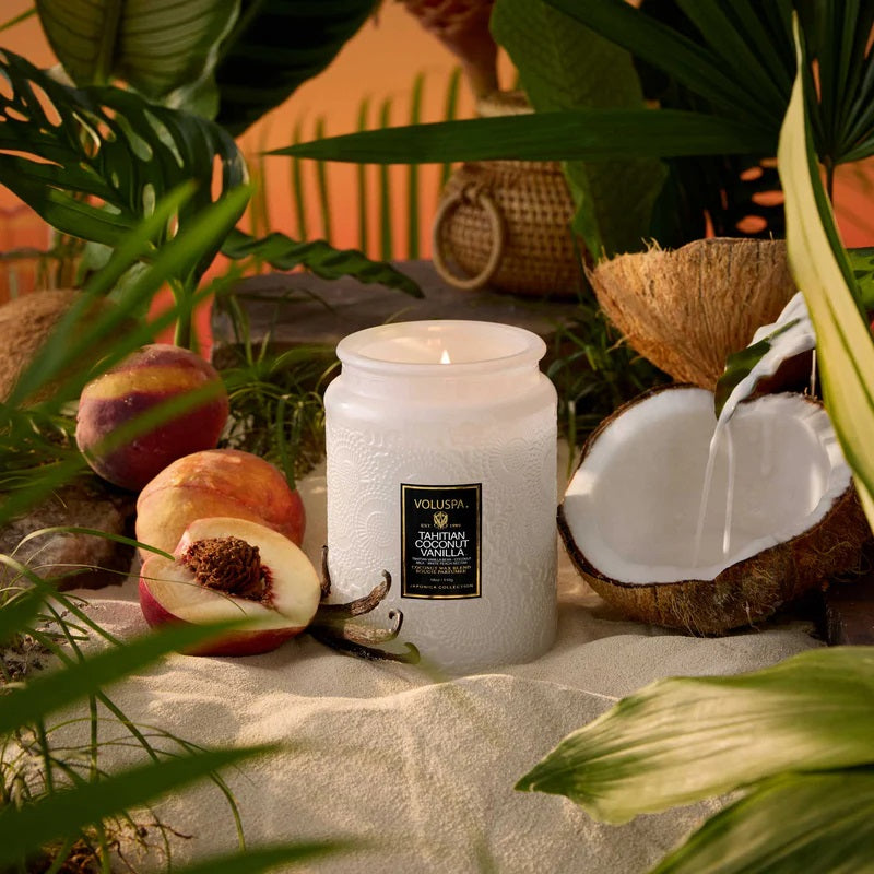Tahitian Coconut Vanilla Large Jar Candle