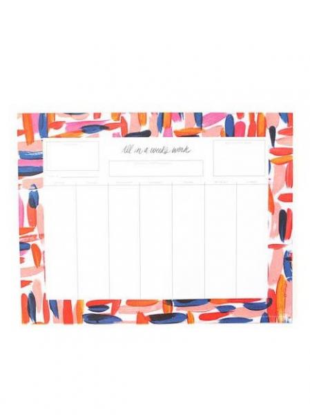 Weekly List Notepad