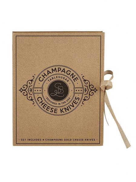 Champagne Set of 4 Cheese Knives