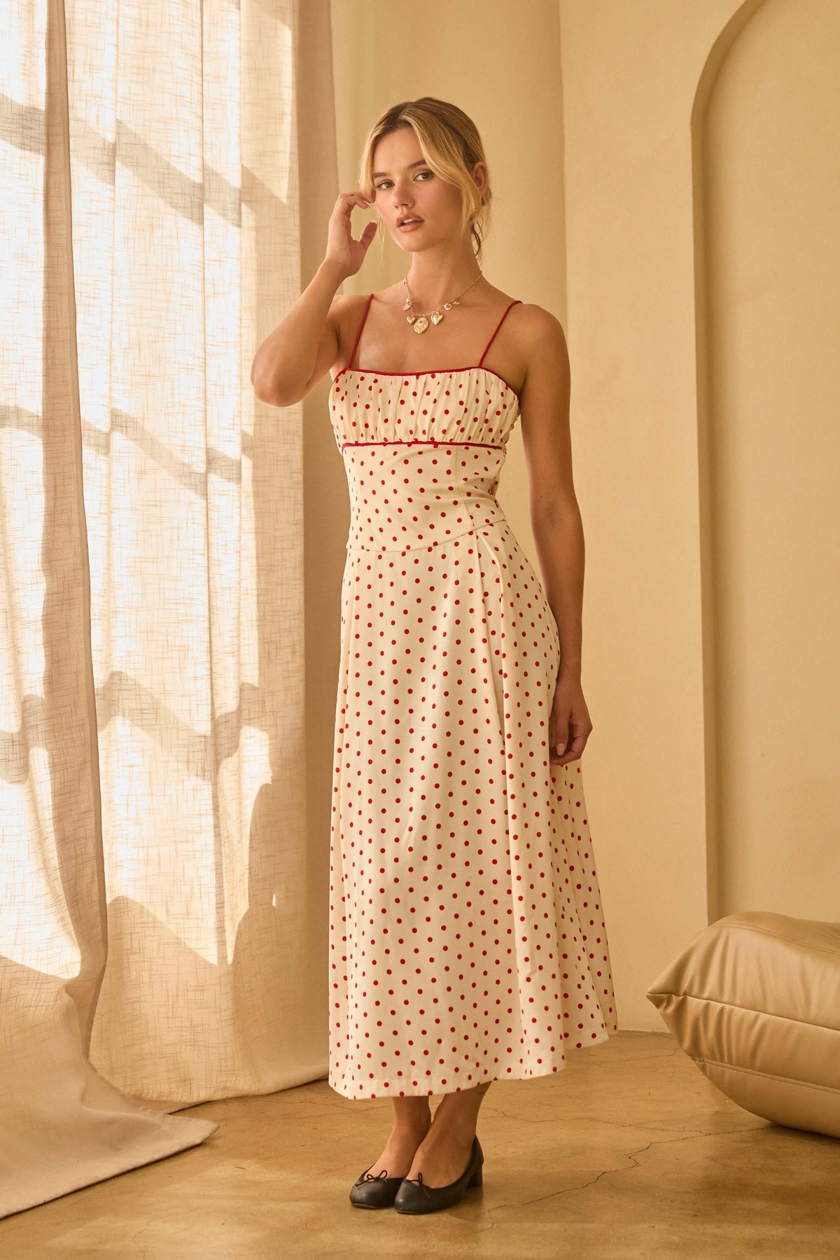 Charlemagne Polka Dot Dress