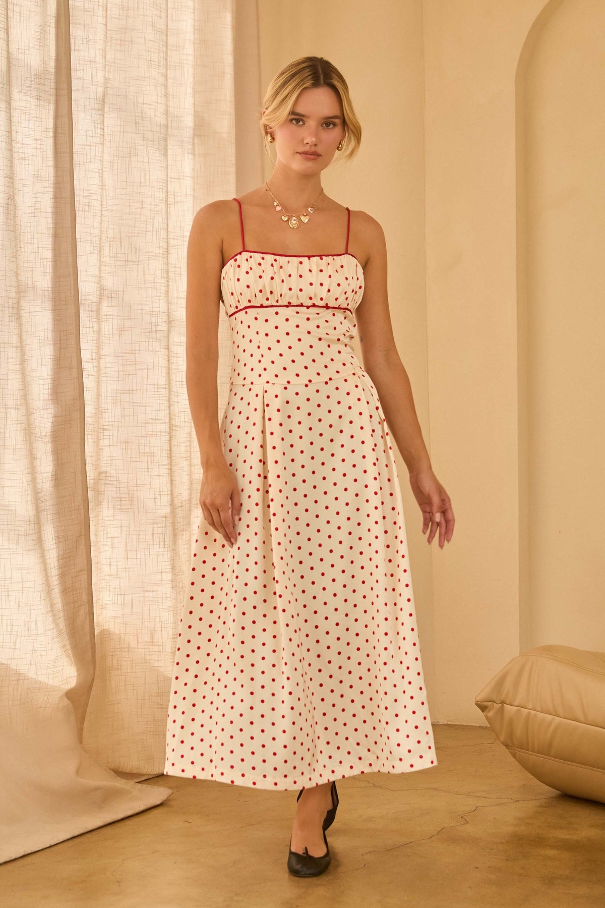 Charlemagne Polka Dot Dress