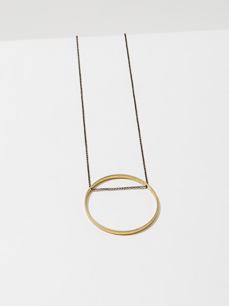 Circle Horizon Necklace - Med