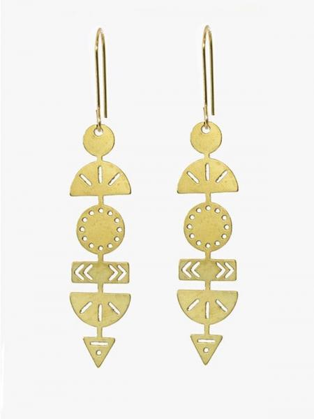 Decorated Totem Earrings