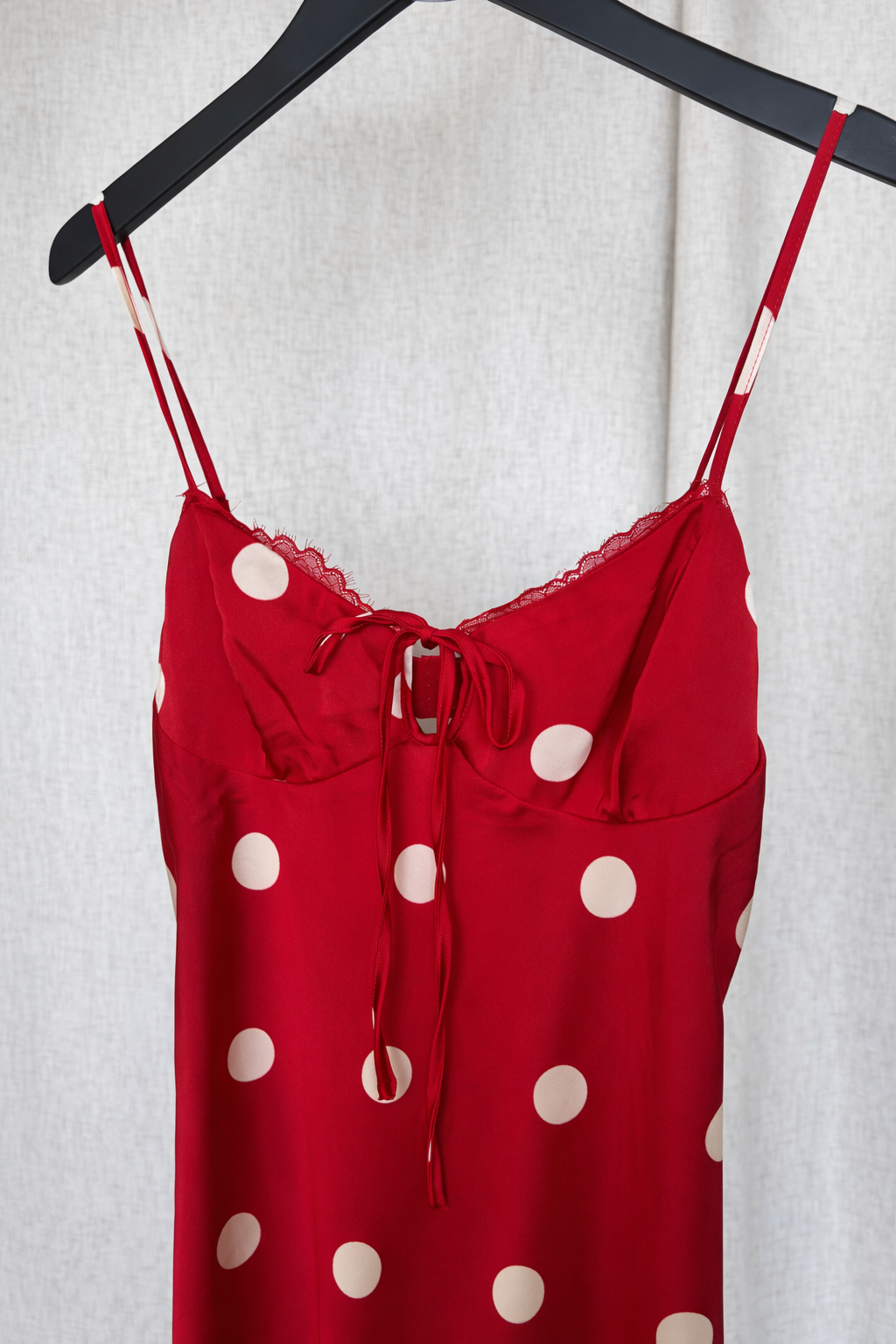 Polka Dot Tie Front Dress