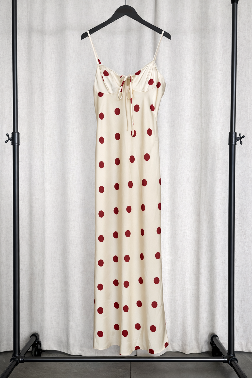 Polka Dot Tie Front Dress