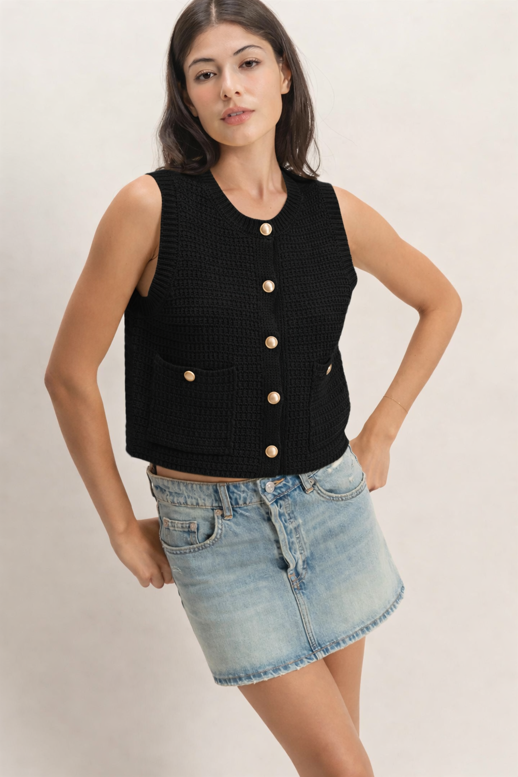 Brinkley Knit Vest Top