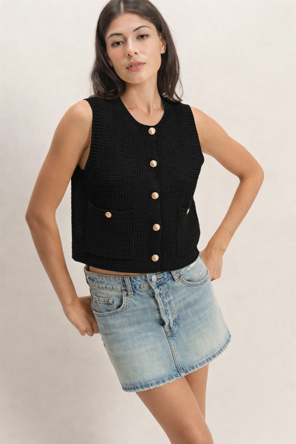 Brinkley Knit Vest Top