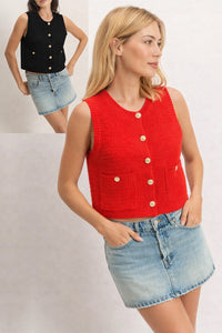 Brinkley Knit Vest Top