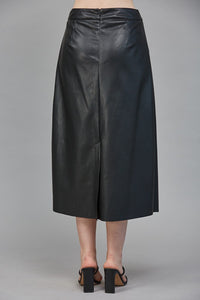 Galdeaux Faux Leather Skirt