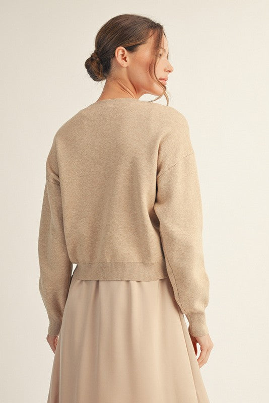 Cinched Front Sweater