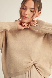 Cinched Front Sweater
