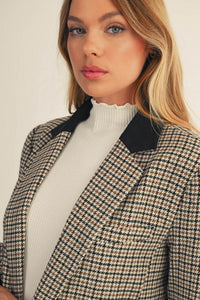 Calvin Houndstooth Blazer
