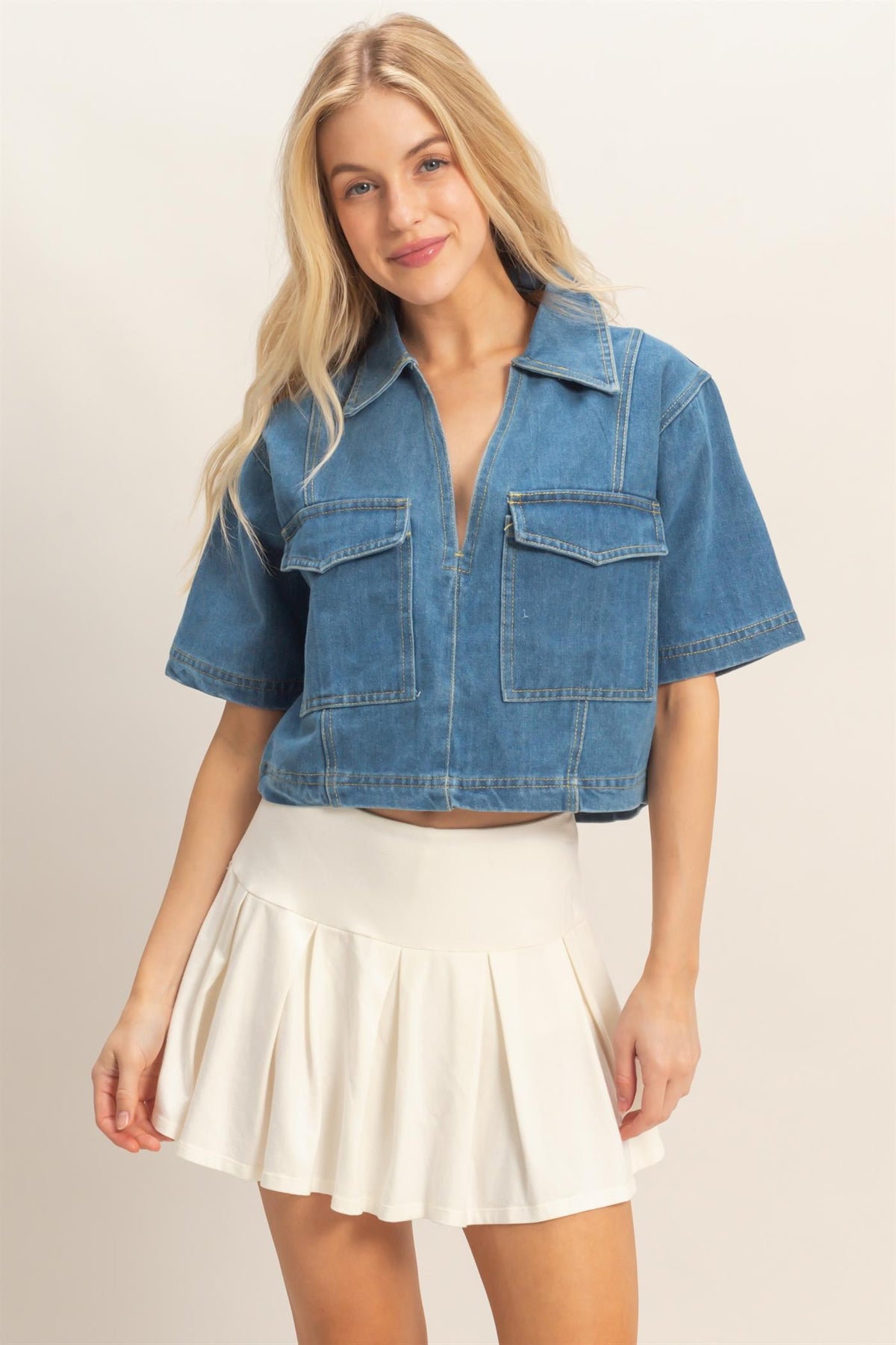 Rackett Denim Top