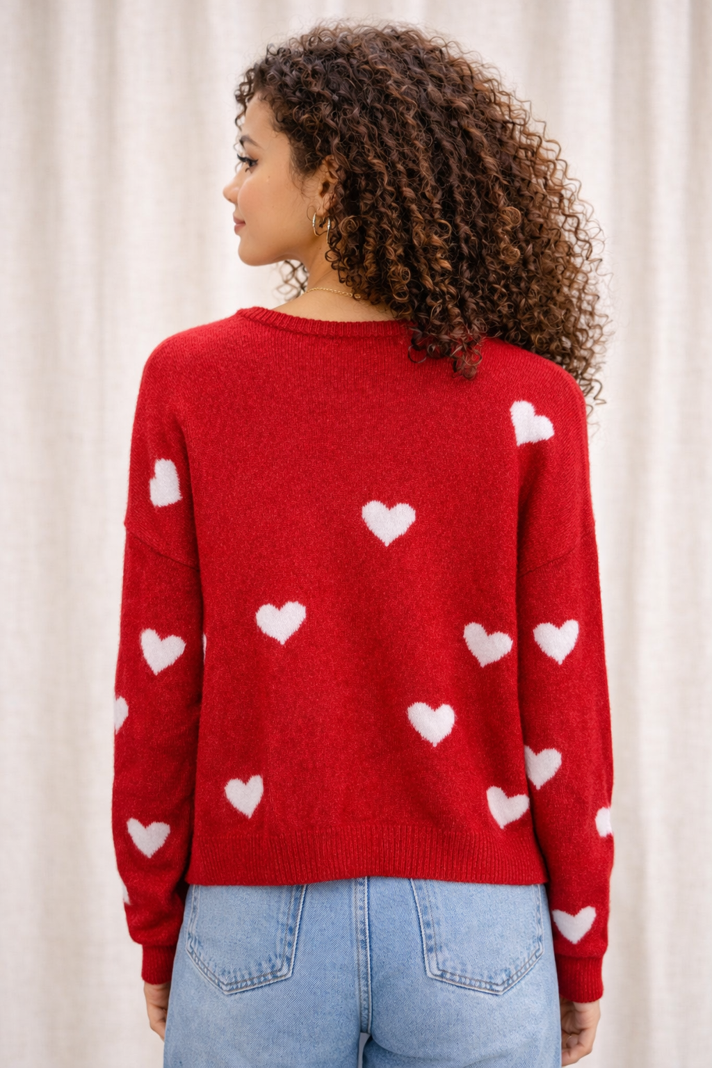 Recycled Fabric Heart Cardigan
