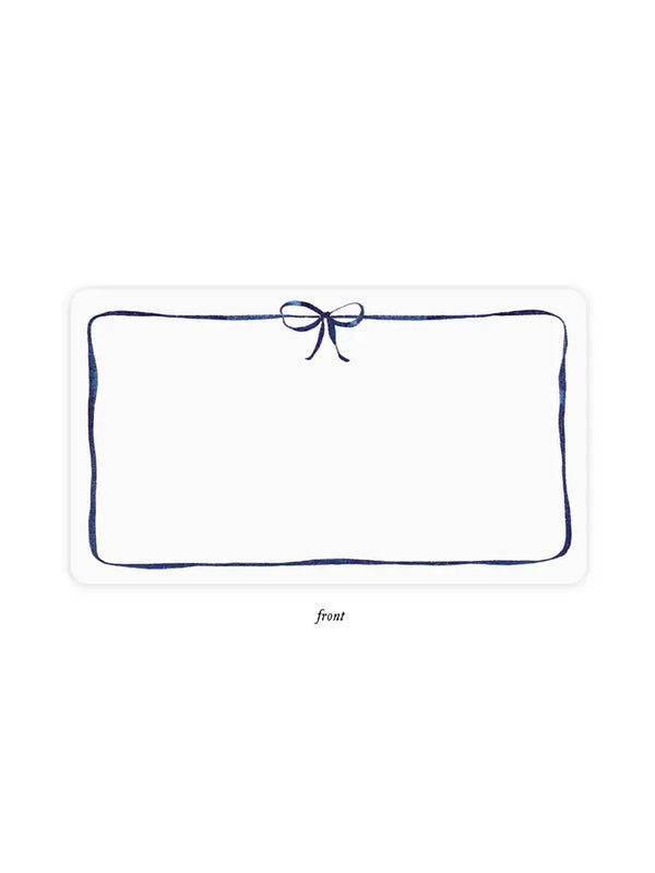 Navy Bow Little Notes