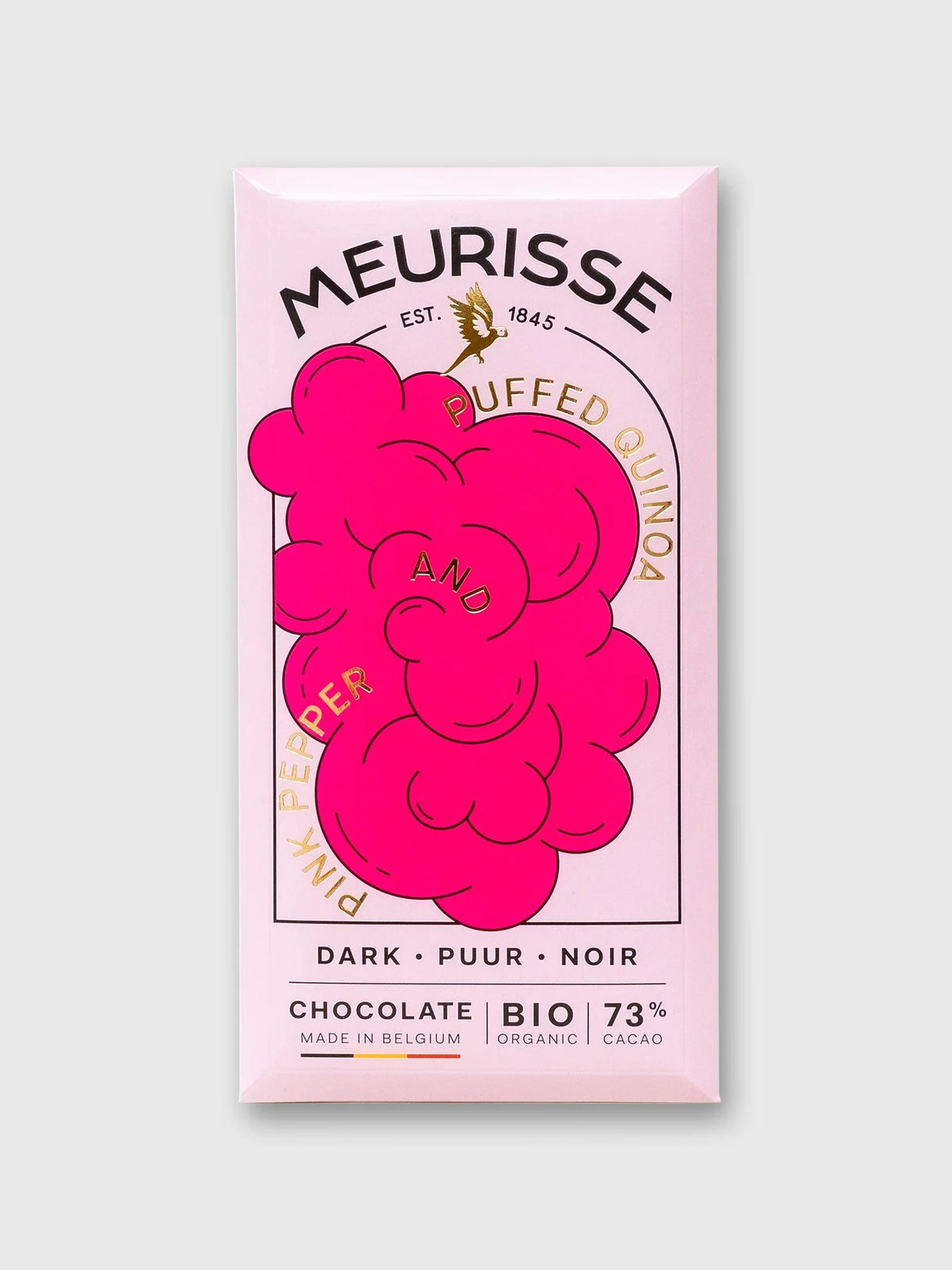 Puffed Quinoa & Pepper Chocolate Bar