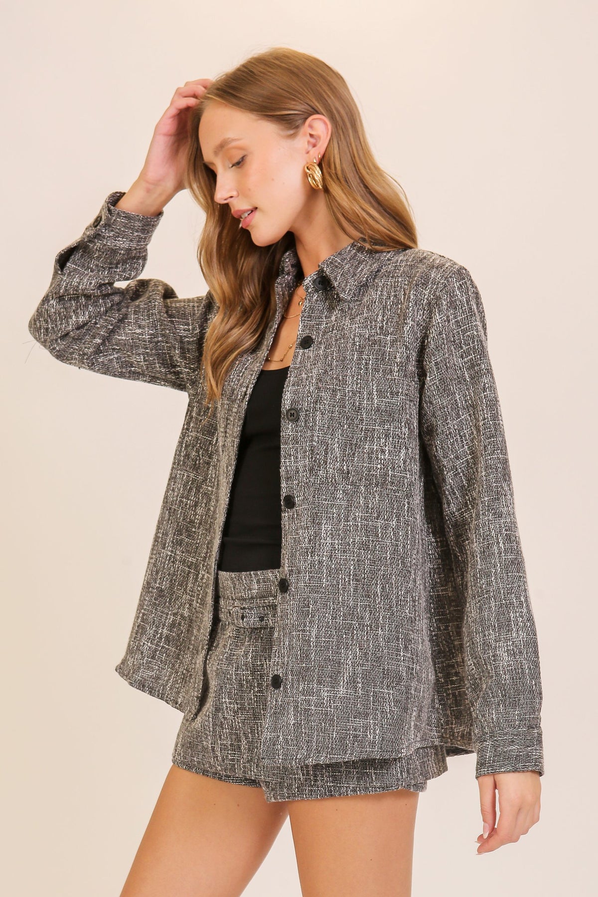 Cotton Blend Woven Top