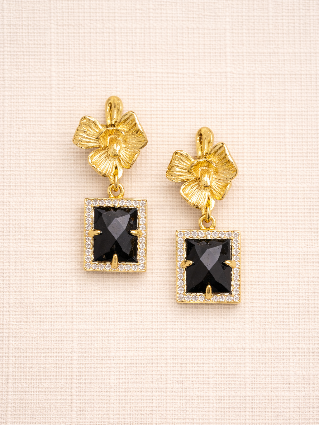 Onyx Filigree Earrings